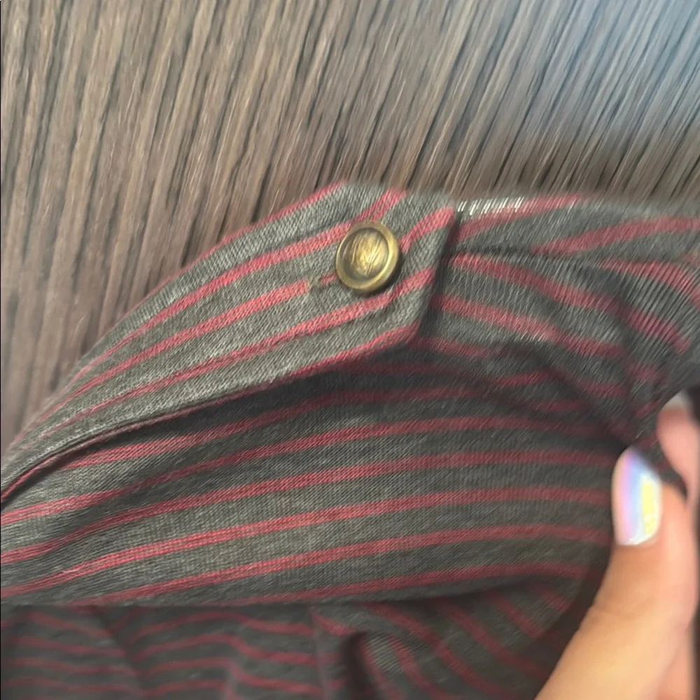 Gucci Striped V-Neck Classic Short Sleeve Shirt